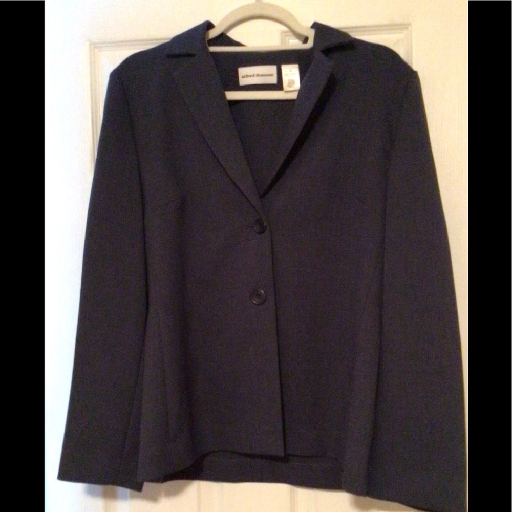 NWT Alfred Dunner Dark Grey Blazer